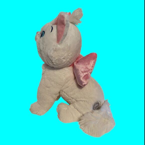 Disney Aristocats Marie Plush Toy Stuffed Animal 12" White And Pink Disney Store - Picture 6 of 10